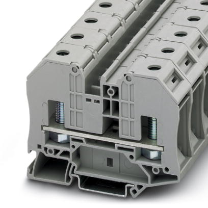 Phoenix Contact Feed-Through Terminal Block; RT 8; 115A; 600V; M8 Thread; Bolt Connection; Gray